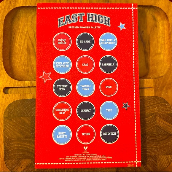 High School Musical Pressed Powder Palette Eyeshadow from ColourPop Disney - Picture 4 of 6